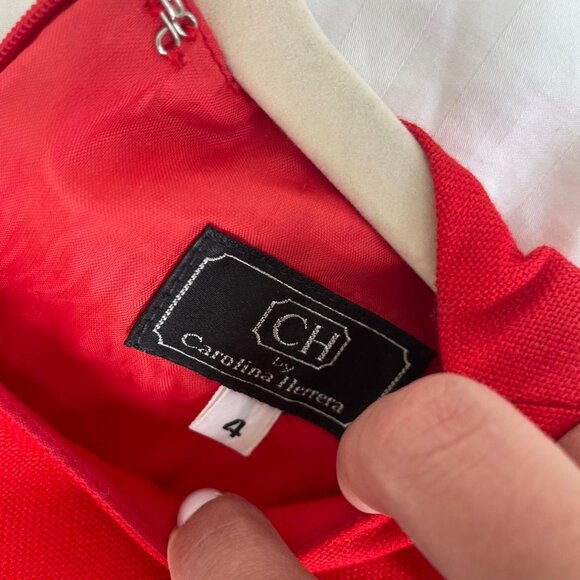Carolina Herrera Size 2 from 1990 Linen - Picture 2 of 2